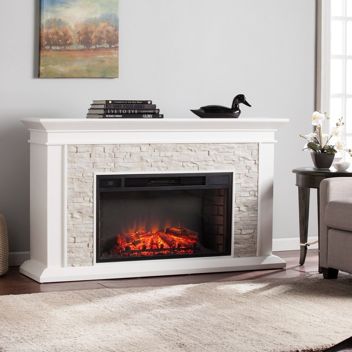 167-1.jpg Ceonna Electric Fireplace Winston Porter Finish - Image 1