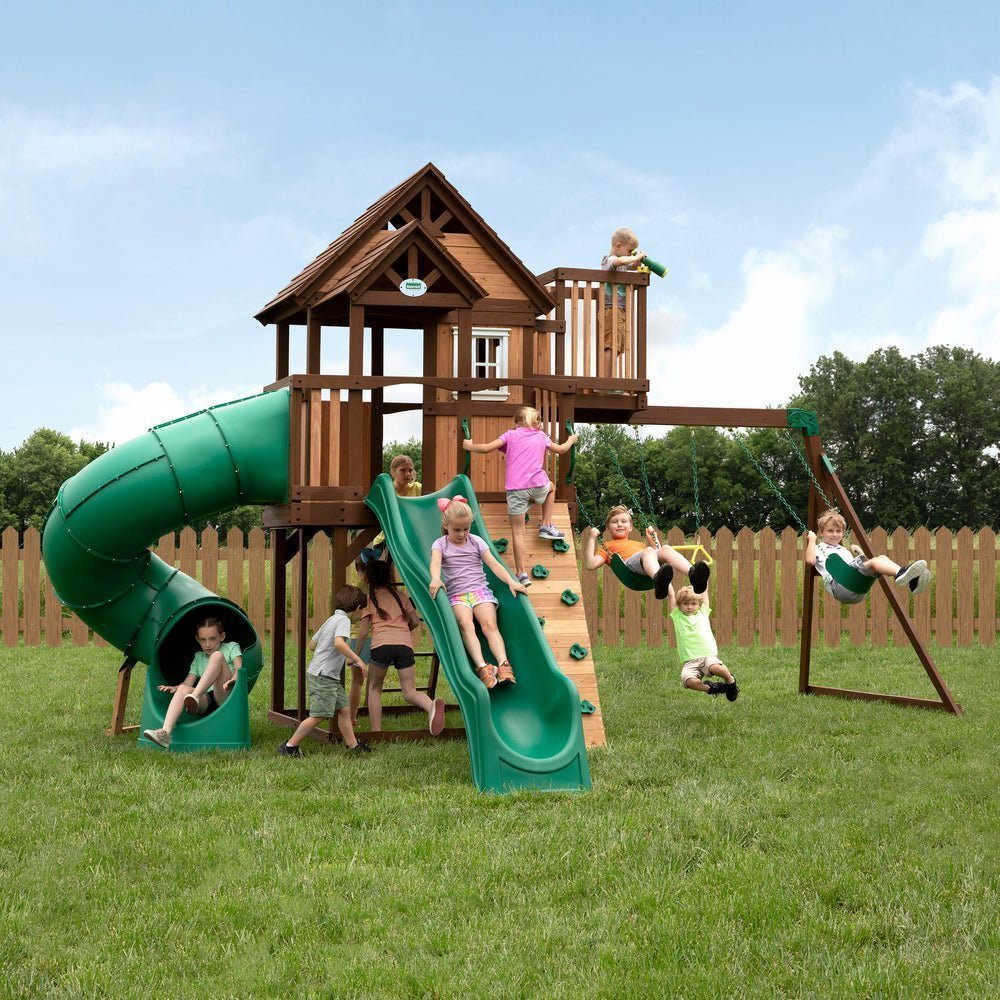 2200043_HERO-3.jpg Backyard Discovery Skyfort III Swing Set - Image 1