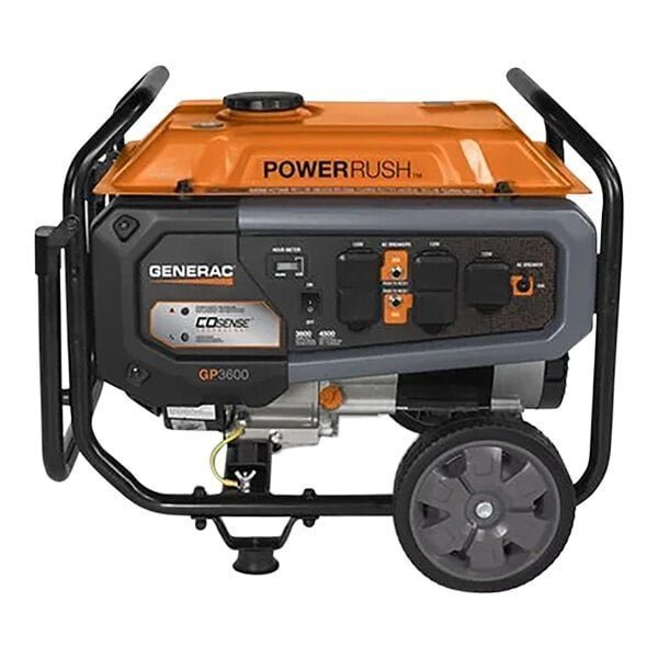 2850187.jpg Generac GP Series GP3600 Gasoline-Powered Portable Generator with Recoil Pull Start 7721 – 3,600/4,500W, 120V - Image 1