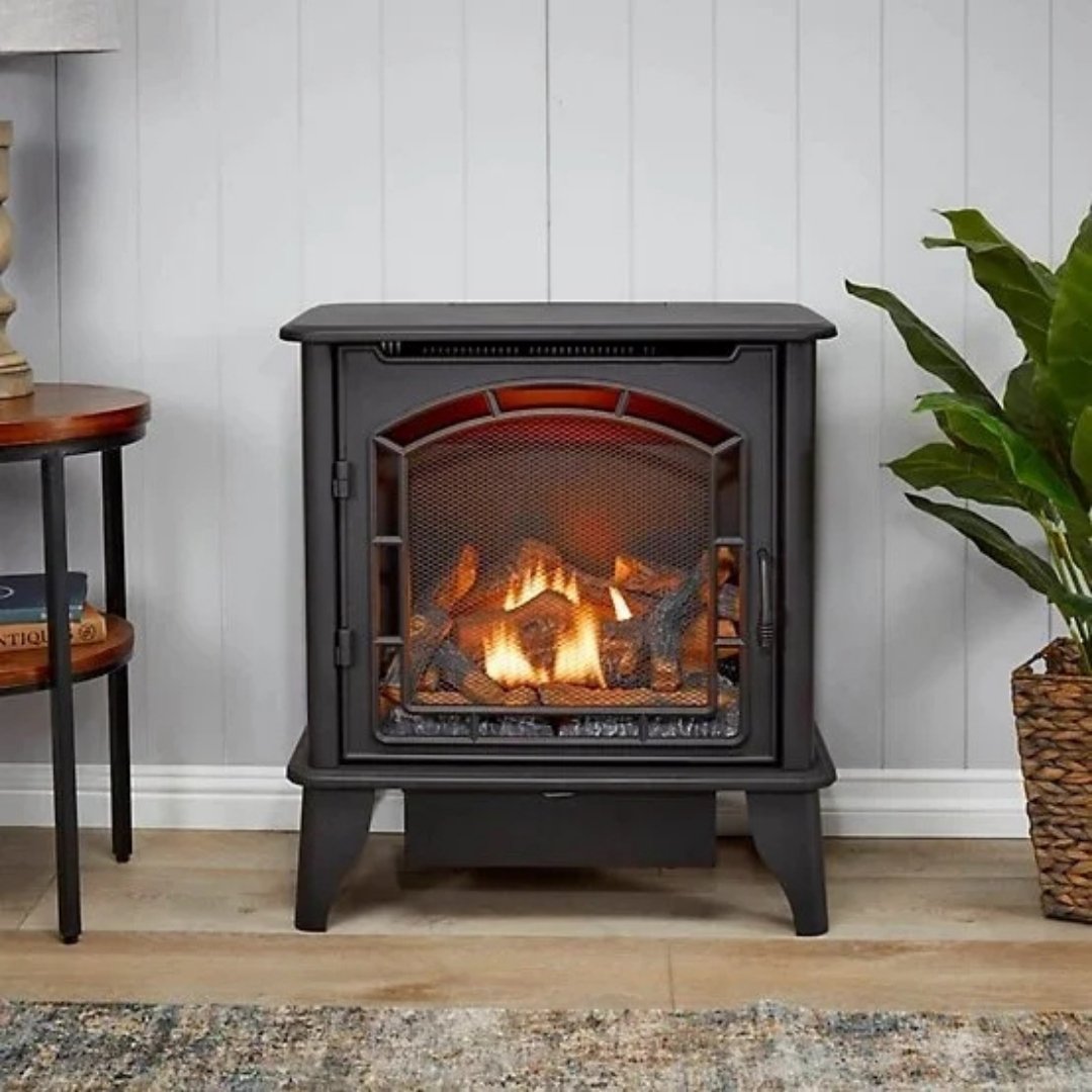 40 Bluegrass Living Panorama Vent Free Dual Fuel 3-Sided Gas Stove BTSD23RT - Image 1