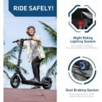 Hiboy X300 Electric Scooter, 700W Peak Motor, 12″ Pneumatic Tires, 23 Mph & 38 Miles Range, Folding Commuter Electric Scooter for Adults - Image 2
