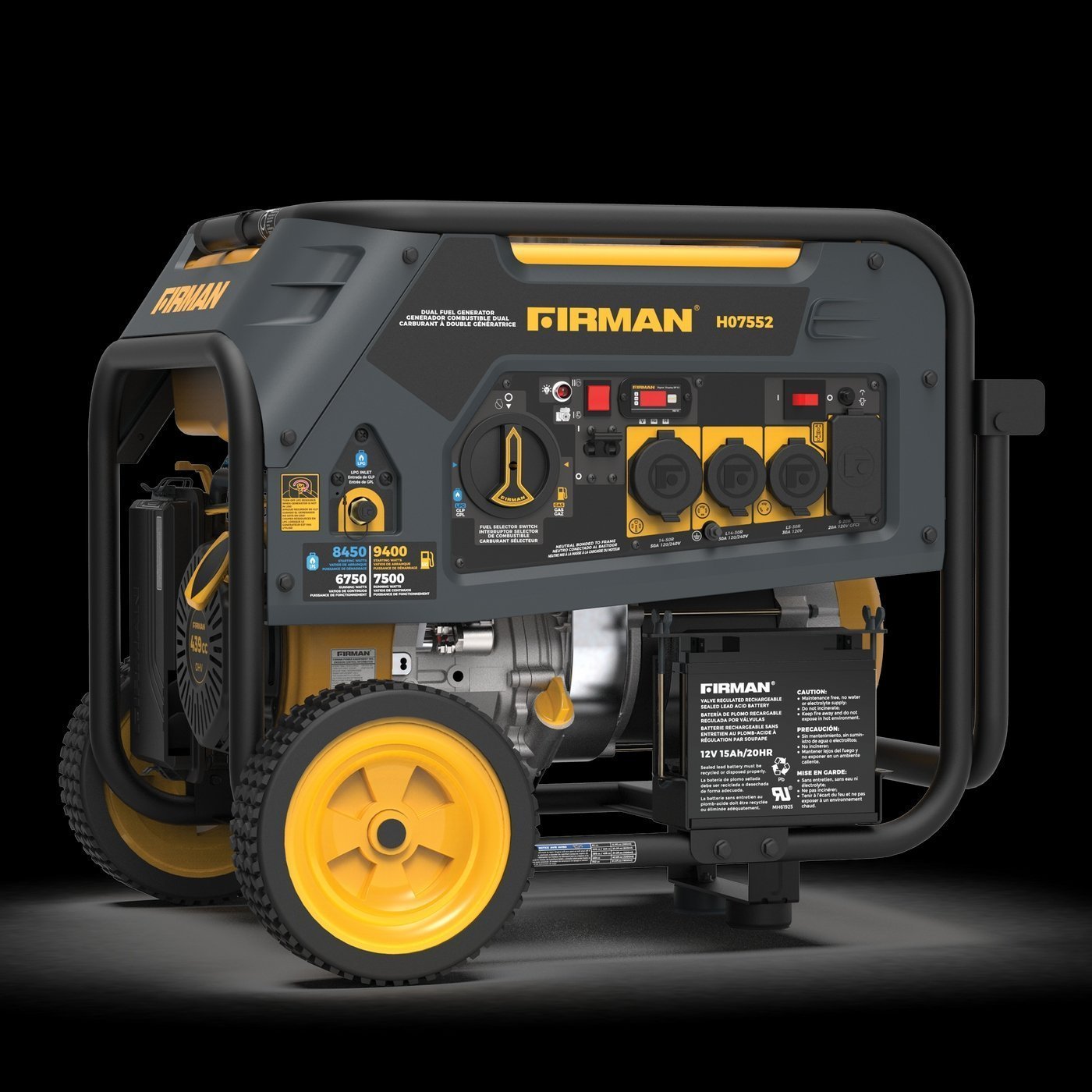 470.jpg Firman H07552 9400W Dual Fuel Generator - Image 1