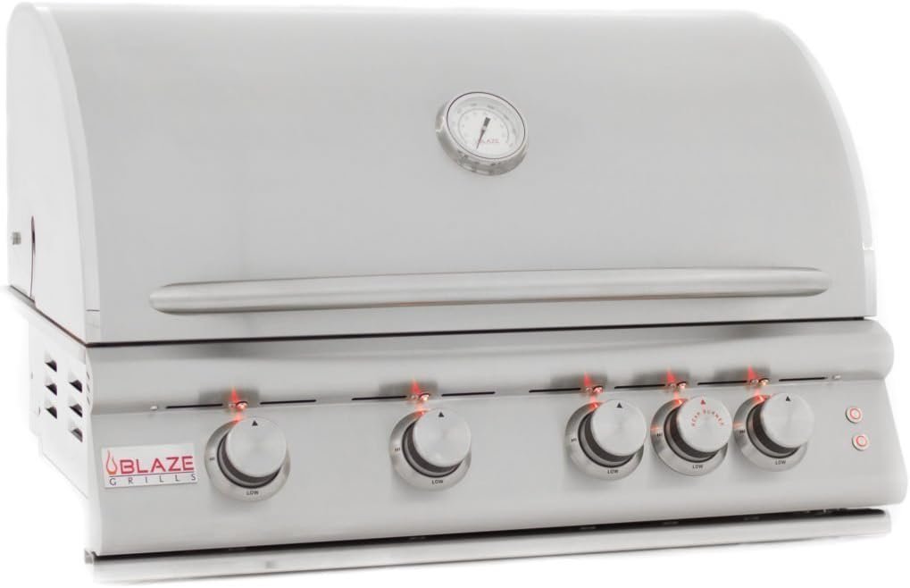 51IPeiHN-JL._AC_SL1024_.jpg Blaze 32 Inch 4-Burner LTE Gas Grill with Rear Burner and Built-in Lighting System - Image 1
