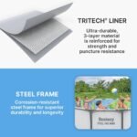 Bestway Steel Pro MAX 10 Foot x 30 Inch Round Metal Frame Above Ground Outdoor Backyard Swimming Pool Set with 330 GPH Filter Pump - Image 2
