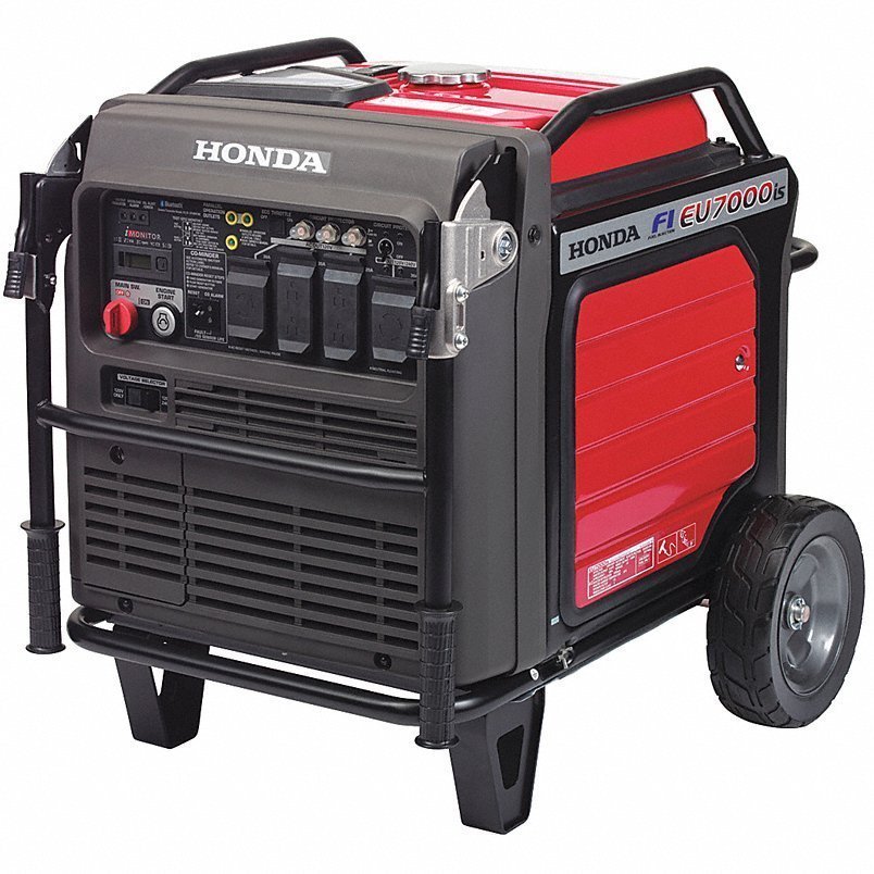 60NP44_AS01.jpg HONDA Portable Generator: Inverter, Gasoline, 5,500 W Running, 7,000 W Starting, 120/240V AC, Honda - Image 1