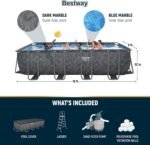 Bestway APX 365 18′ x 9′ x 52″ Rectangular Above Ground Swimming Pool - Image 5