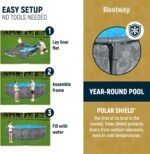 Bestway APX 365 18’x52″ Round Above Ground Swimming Pool Set with Pump & Ladder - Image 4