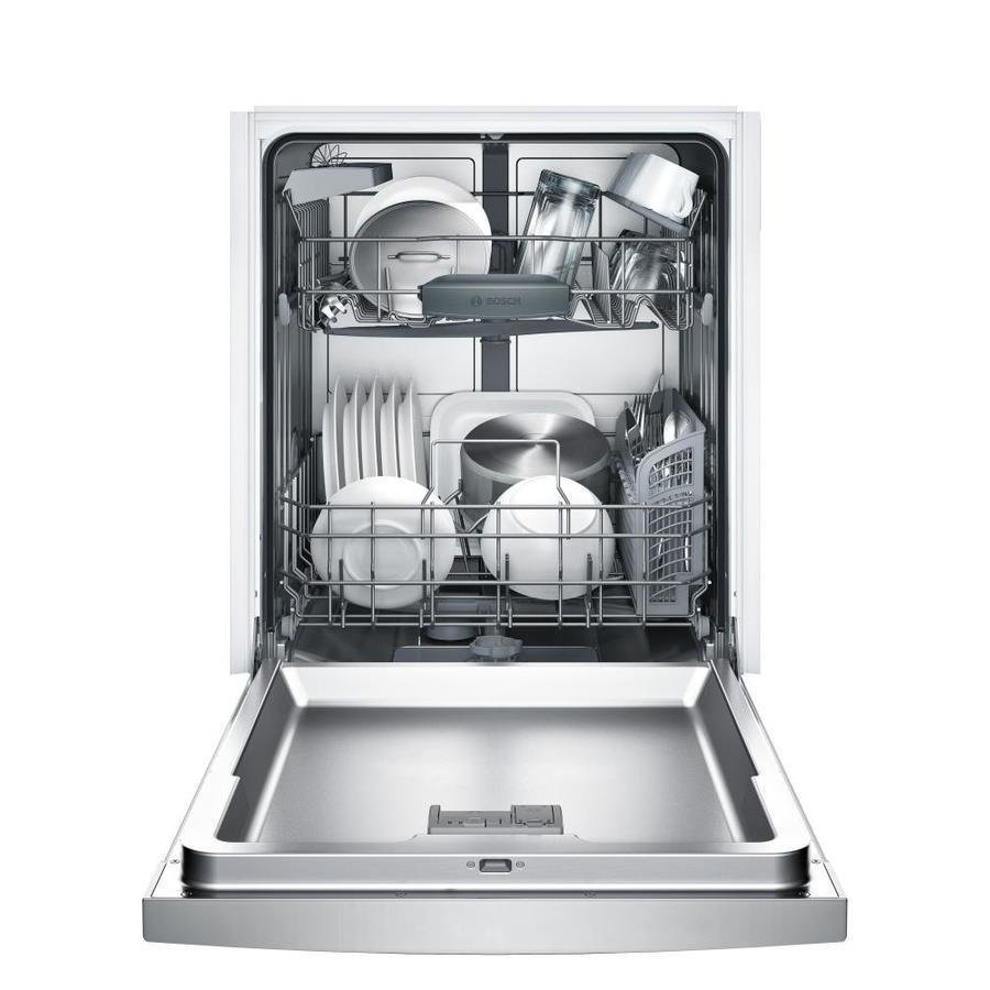 825225955337_09361488_1080x.jpg Bosch 100 Series PureDry 50-Decibel Front Control 24-in Built-In Dishwasher (Fingerprint-Resistant Stainless Steel) ENERGY STAR - Image 1