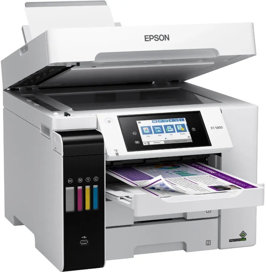 870-1.jpg Epson EcoTank Pro ET-5850 Wireless Color All-in-One Supertank Printer C11CJ29201 - Image 1