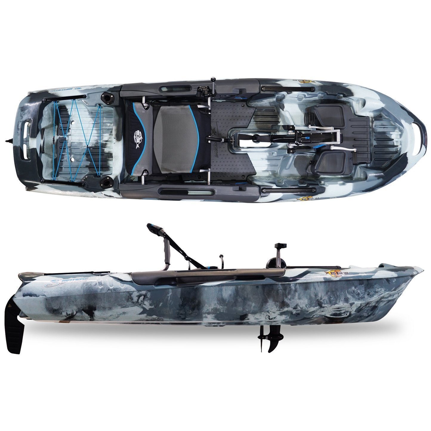 941.jpg 3 Waters Big Fish 108′ Length Urban Camo Pro Fish Pedal Drive Cathedral Hull - Image 1