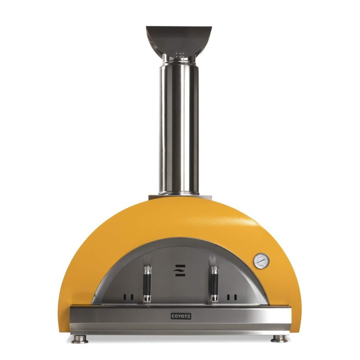 9f320b9ef7c3161e4a28e298bad2bd6f-2.jpg Coyote DUOMO Wood-fired Pizza Oven – Yellow – C1PZ40WY - Image 1
