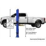 Atlas Equipment Platinum PVL10 ALI Certified Commercial Overhead 10,000 lb. Capacity 2-Post Lift - Image 2