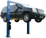 ATLAS Automotive Equipment 9OHSC-SS 2-Post Vehicle Overhead Lift, 11’9” Minimum Ceiling Height, 9,000lb Capacity, Clear Floor, 11’10” Height, 3-Stage Front and 2-Stage Rear Arms, for DIY/Hobbyists - Image 2