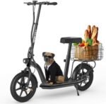 Hiboy MAX Pro Electric Scooter, 46.6 Mi Long Range, 22 MPH Power by 650W MAX Motor, 11” Pneumatic Tires, Split Hub Design, Dual Suspension, 265lbs MAX Load, Commuting Electric Scooter for Adults