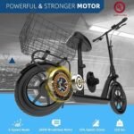 Hiboy MAX Pro Electric Scooter, 46.6 Mi Long Range, 22 MPH Power by 650W MAX Motor, 11” Pneumatic Tires, Split Hub Design, Dual Suspension, 265lbs MAX Load, Commuting Electric Scooter for Adults - Image 3