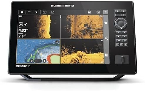 B0DKLT3YV4-0-1756332556504.jpg Humminbird XPLORE 10 GPS Fish Finder with Transducer, MEGA Side Imaging+ & HD Touchscreen Display - Image 1
