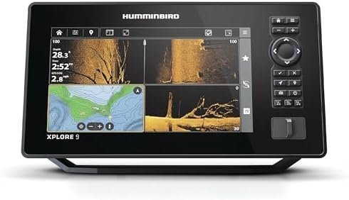 B0DKLWC8DL-0-1756332061767.jpg Humminbird XPLORE 9 GPS Fish Finder with Transducer, MEGA Side Imaging+ & HD Touchscreen Display - Image 1