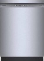 Bosch SHE41CM5N 300 Series 24″ Dishwasher 48 db – Recessed Handle, Stainless Steel