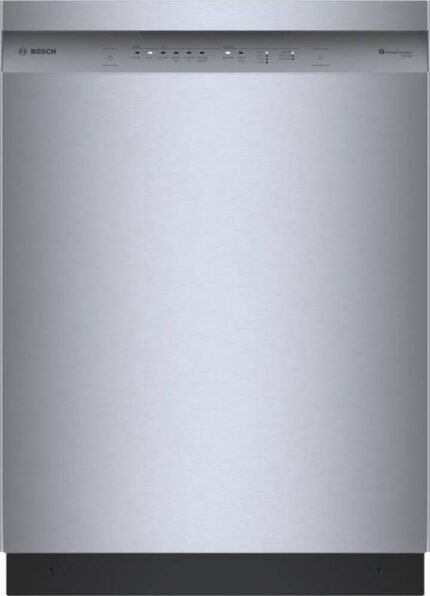 Bosch SHE41CM5N 300 Series 24″ Dishwasher 48 db – Recessed Handle, Stainless Steel