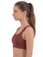 Wire-Free Front Zip Sports Bra - Image 3