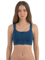 Wire-Free Front Zip Sports Bra - Image 5