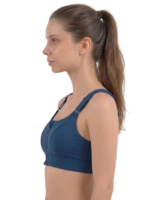 Wire-Free Front Zip Sports Bra - Image 7