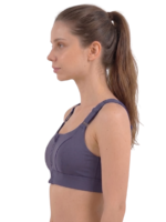 Wire-Free Front Zip Sports Bra - Image 11