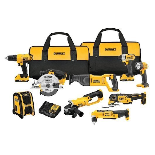 Ecomm_Large-DCK940D2_K1.jpg Dewalt DCK940D2R 20V MAX Lithium-Ion 9-Tool Cordless Combo Kit (Renewed) - Image 1