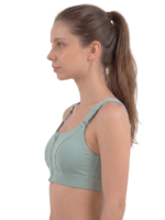 Wire-Free Front Zip Sports Bra - Image 15