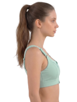 Wire-Free Front Zip Sports Bra - Image 14