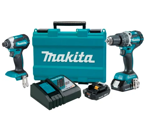 ScrewGun6_791bfc33-1e01-41bc-bf40-b10b6fa0bd98_1024x1024@2x.png 18V Compact Makita Lithium-Ion Brushless Cordless Combo Kit XT269R - Image 1