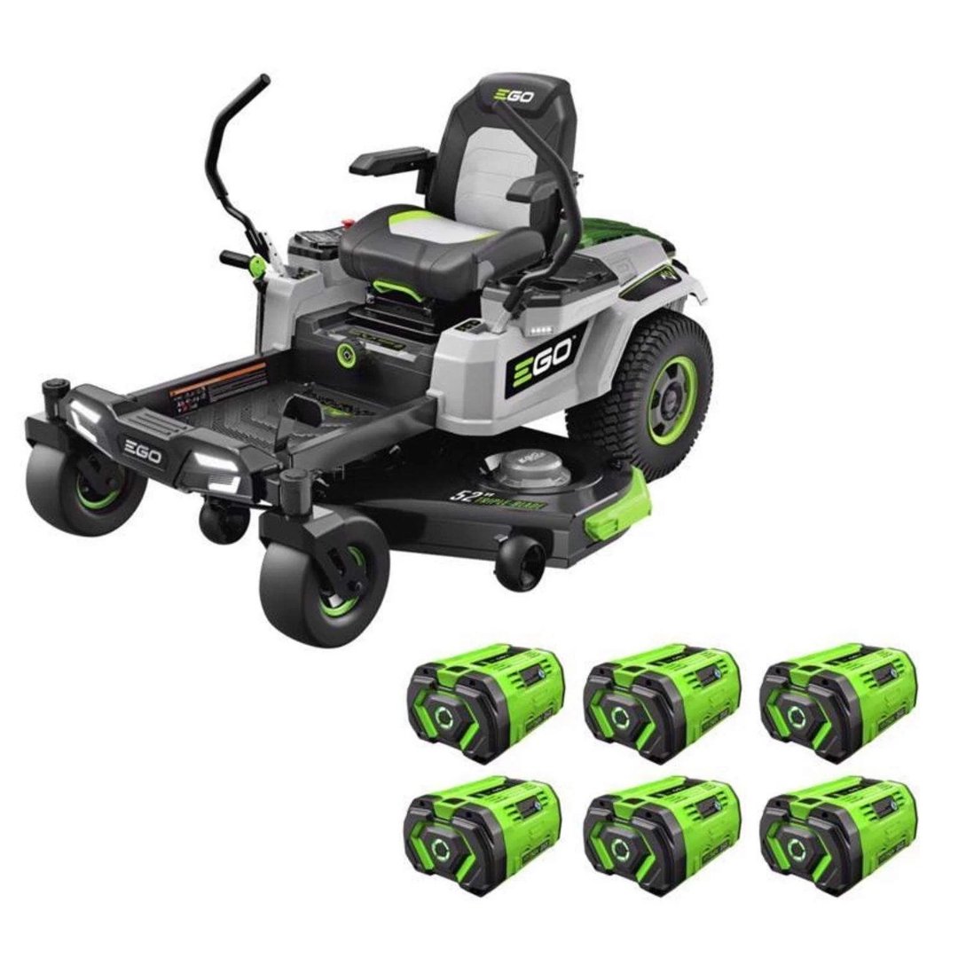 Untitled design EGO Power+ Z6 ZT5207L 52 in. 56 V Battery Zero Turn Riding Mower Kit (Battery & Charger) W/ SIX 12.0 AH BATTERIES - Image 1