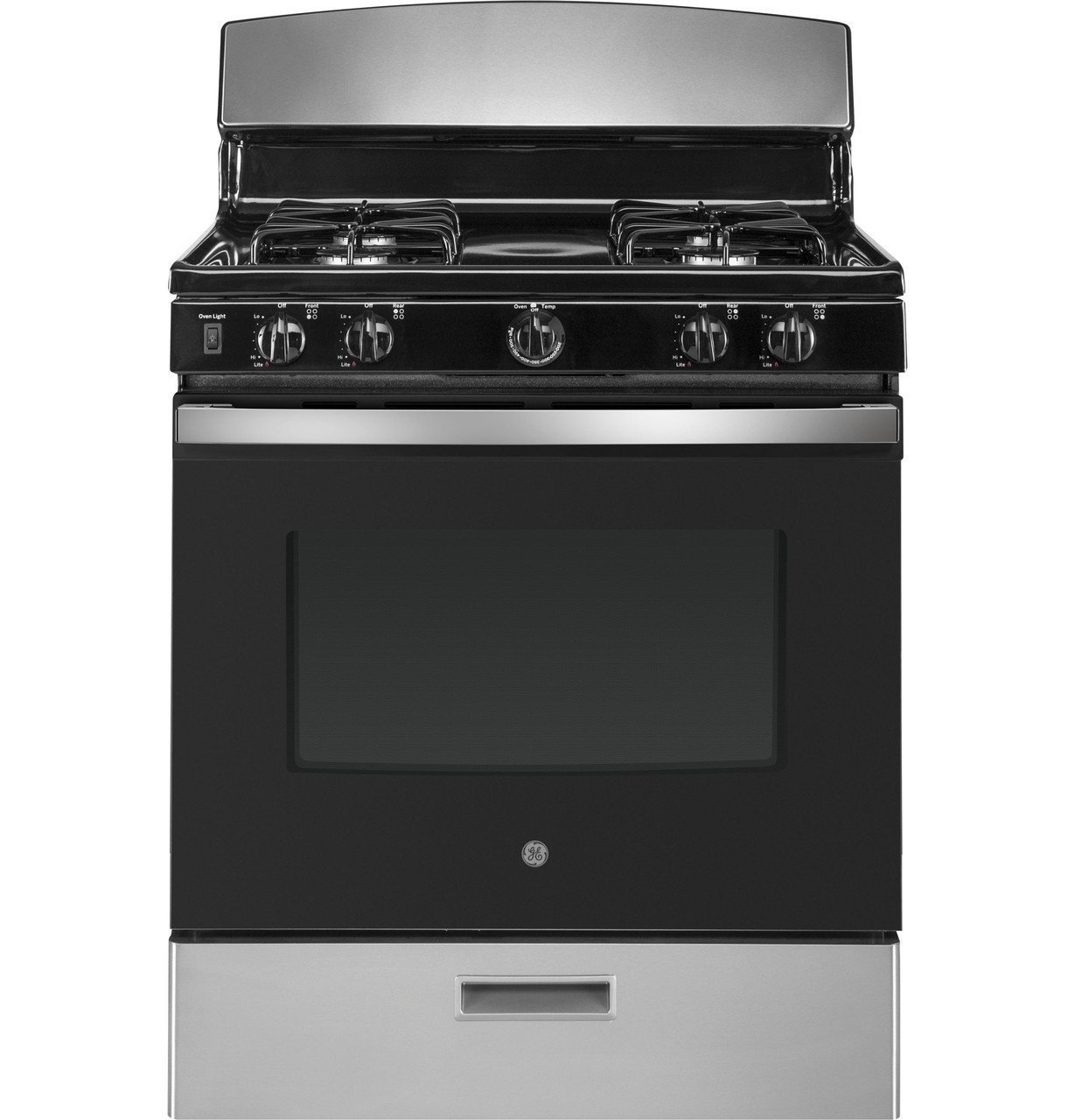 a562cd9e9a858270ea213aa39a6af51c7cadd6ad__83635.jpg GE 30″ Free-Standing Gas Range JGBS30RETSS - Image 1