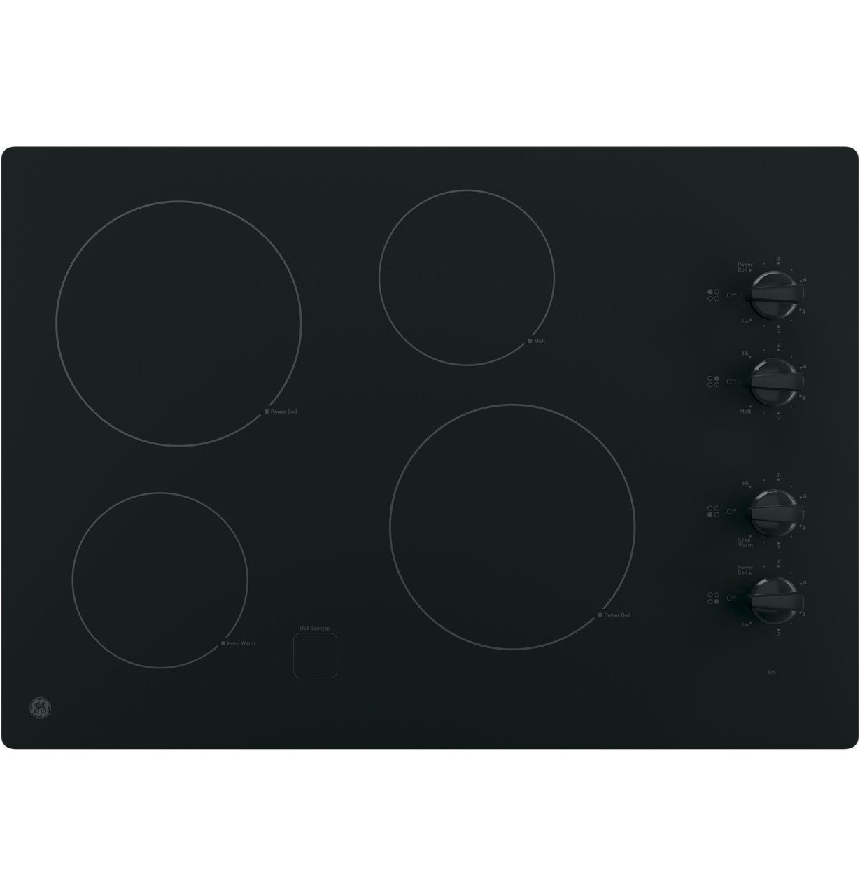 d8f69b932fd410650334459e679443e0a0e70f15__80162.jpg GE 30″ Built-In Knob Control Electric Cooktop JP3030DWBB - Image 1