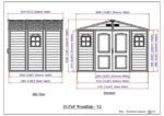 Duramax Woodside Plus – 10ft x 8ft Plastic Garden Shed in Grey - Image 5