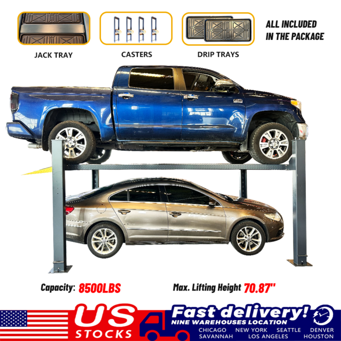 0f3267101c979b0de1abb0732657746-700x700-1.png KT-4H850 8,500Lbs Heavy Duty 4-Post Car lift *Shipping included* - Image 1