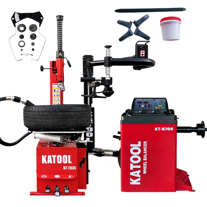 1212_a8ac7c28-1e28-4664-86b6-96ca3140c93d-1-700x700-1.png Combo 13: Tire Changer KT-T835 & Wheel Balancer KT-B700 - Image 1