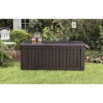 Keter Rockwood Garden Storage Box – Brown – 570L - Image 2