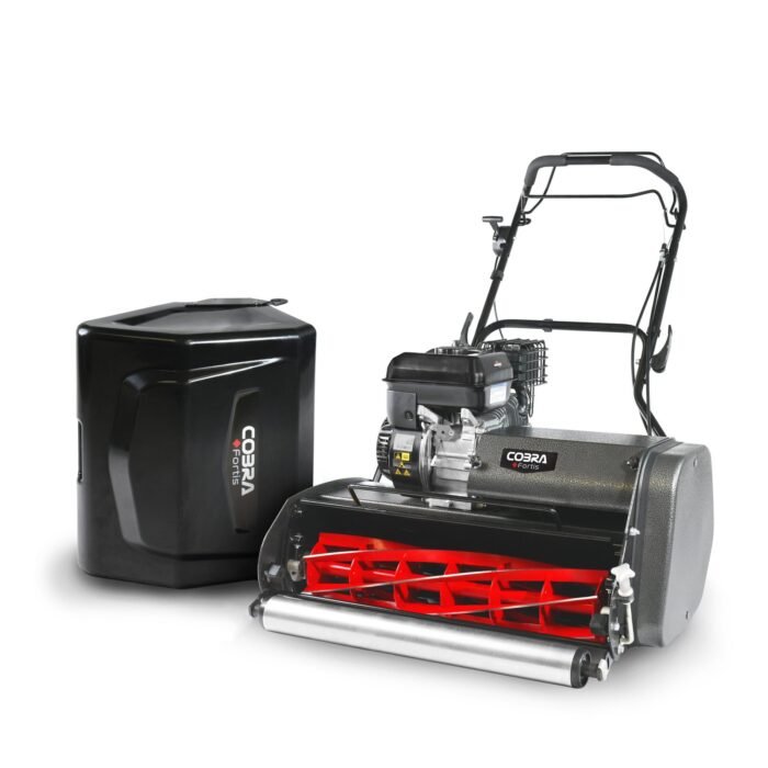 25b_cobra_store_size_1-scaled-1-700x700-1.jpg Cobra Fortis 25B Petrol Cylinder Lawnmower - Image 1