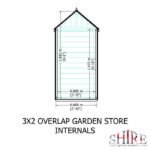 Shire Overlap 2ft x 3ft Tool Store - Image 4