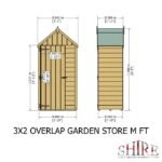 Shire Overlap 2ft x 3ft Tool Store - Image 5