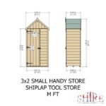 Shire Shiplap 3ft x 2ft Tall Store - Image 5
