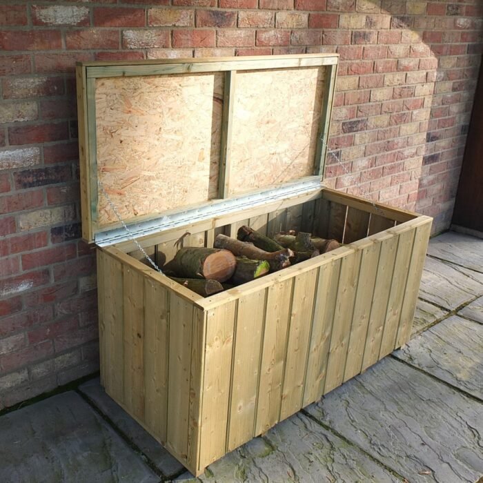 5060490131283_2-scaled-1-700x700-1.jpg Shire Pressure Treated 4ft x 2ft Log Box – Planed Timber - Image 1