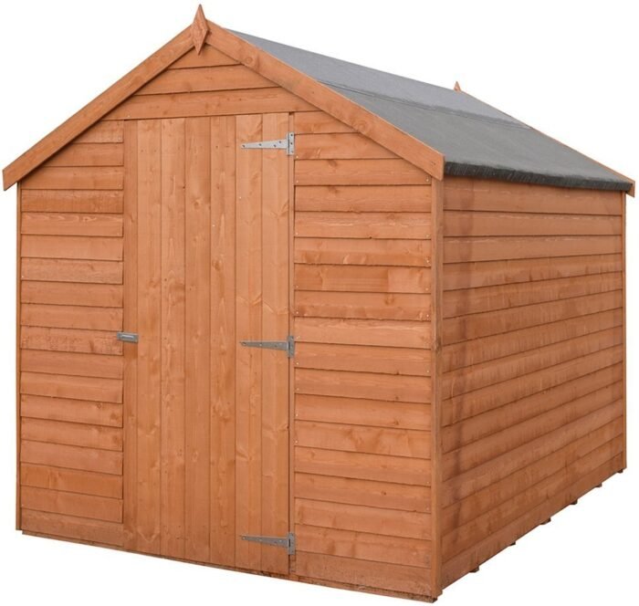 5678_6926_b2e081c0-f50f-491b-aed4-86dee3a74ae7-700x664-1.jpg Shire Value Overlap 8ft x 6ft Windowless Shed with Single Door - Image 1