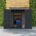 Duramax YardMate Plus Pent – 5ft x 3ft Plastic Garden Shed in Grey - Image 3