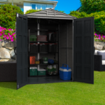 Duramax YardMate Plus – 5ft x 5ft Plastic Garden Shed in Grey - Image 3
