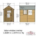 Shire Value Overlap 6ft x 4ft Shed - Image 7