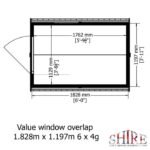 Shire Value Overlap 6ft x 4ft Shed - Image 5