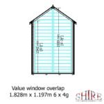 Shire Value Overlap 6ft x 4ft Shed - Image 6