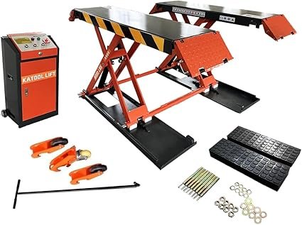 KATOOL 8000 lbs Mid Rise Scissor Lift Electric 220v 47” Release Auto Lift Car Lift